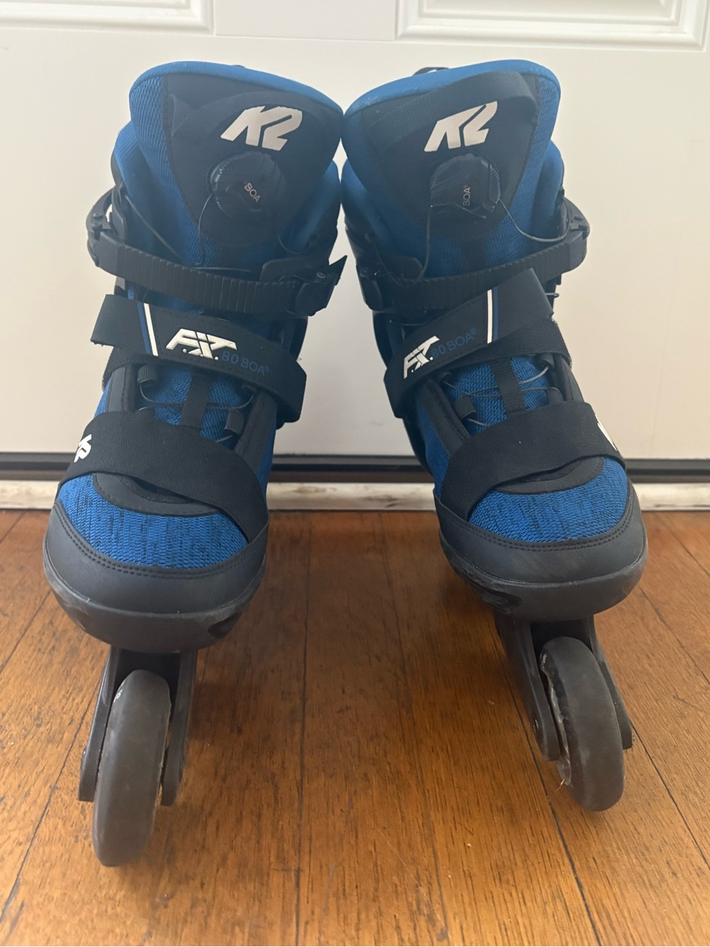 K2 F.I.T. 80 Boa Inline Skates | Blue & Black | Men's 8.5 | BOA Dial 🛼